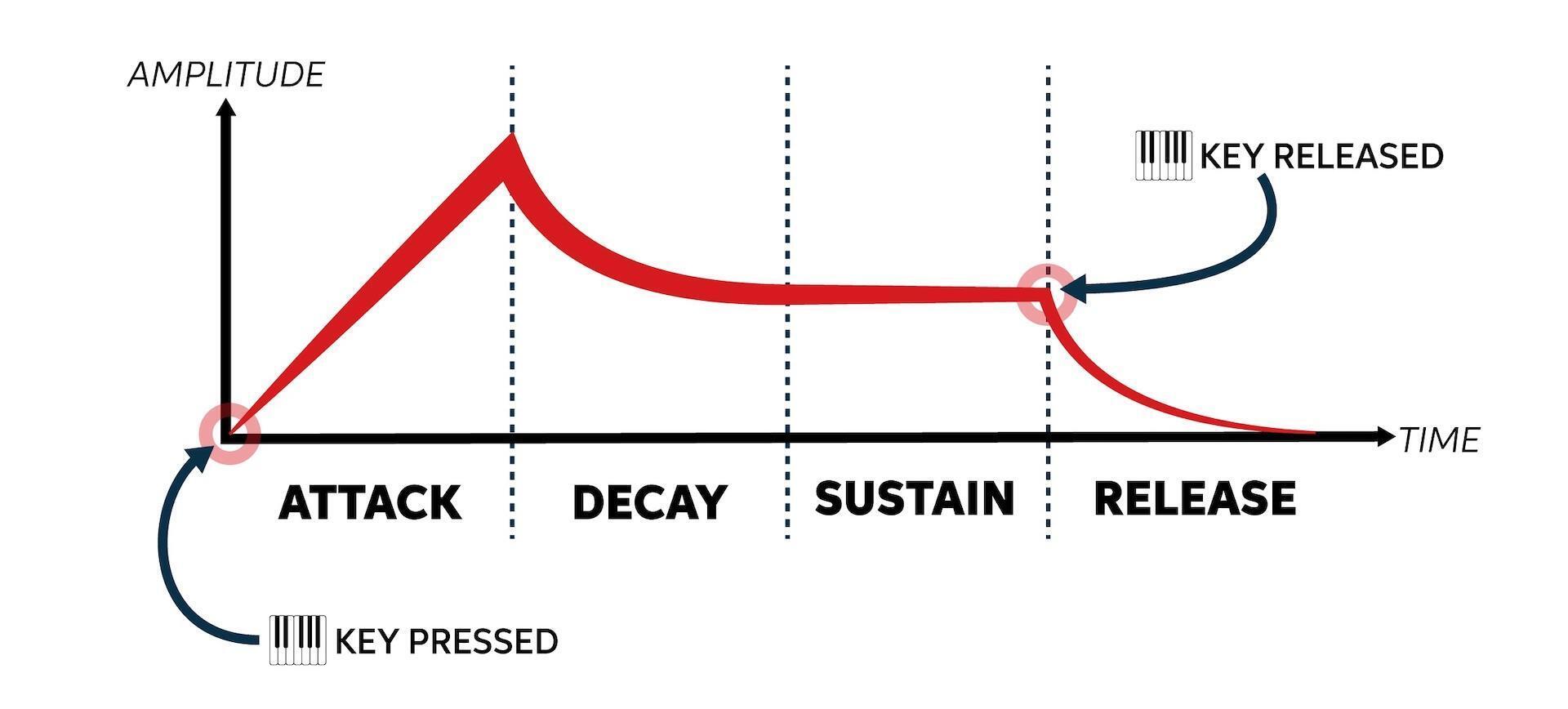 The standard ADSR waveform.